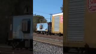 Conrail Caboose at The End of a 50 MPH Train [upl. by Eenaej468]