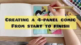 Creating a 4Panel Comic From Start to Finish [upl. by Narut]