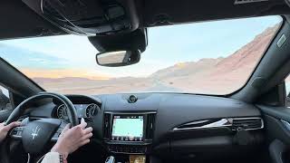 Maserati Levante Modena V6 430 HP Drive  Exhaust  Death Valley [upl. by Enillebyam]