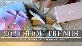 My Favorite Shoe Trends for 2024 Ballet Flats Mules amp even Crocs [upl. by Ylyl]