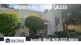 Reunion FL home condo townhouse for sale Jarrett West 4072274800 Orlando [upl. by Ellehcyar]