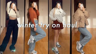 Princess Polly Winter Try On Haul  Discount Code ❄️ [upl. by Sanfred]