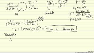 Adiabatic Compression of an Ideal Gas [upl. by Judus]