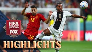 Spain vs Germany Highlights  2022 FIFA World Cup [upl. by Eelannej94]