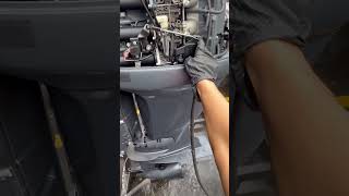 2003 Yamaha F75HP 4 Stroke Outboard  forward shifting and throttling [upl. by Esnahc760]