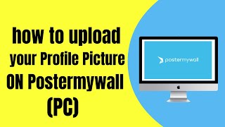 how to upload your profile picture on postermywall [upl. by Charlton]