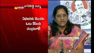 Vasireddy Padma slams Chandrababu Naidu [upl. by Luzader]