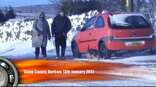 Winter Snow UK January 2017 County Durham [upl. by Namlak41]