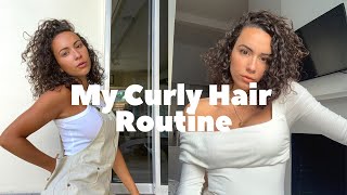 My UPDATED Curly Hair Routine [upl. by Haidabo]