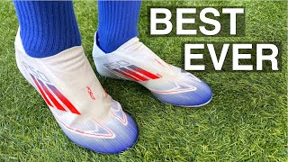 THE BEST BY FAR  Adidas F50 League Laceless  Review  On Feet [upl. by Gasser579]