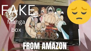 I GOT A FAKE MANGA BOX SET FROM AMAZON  CHECK DESCRIPTION FOR MORE DETAILS [upl. by Naasah]