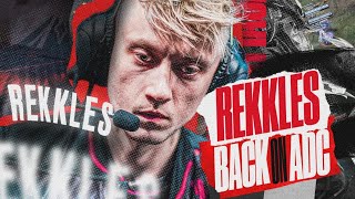 T1 REKKLES PLAYS ADC AGAINST DRX ACADEMY  CAEDREL [upl. by Olenolin73]