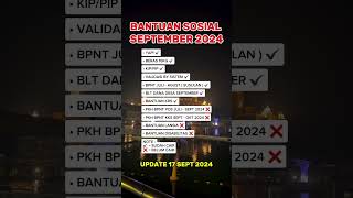 PENCAIRAN BANTUAN SOSIAL SEPTEMBER 2024 🌷 [upl. by Reinaldo102]