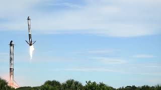 Falcon Heavy Booster Landing [upl. by Grant]