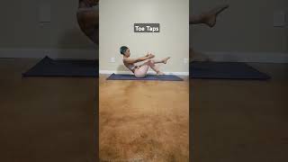 Core Exercise 30 toe taps coreexercise posture strengthen stability abs obliquesfitness fit [upl. by Schell]