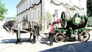 Traditional parade in Bad Kötzting Germany [upl. by Idnal796]