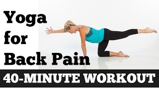 Back Pain Relief Yoga for Back Pain  40 Minute Gentle Yoga for Back Sciatica [upl. by Mikkel]