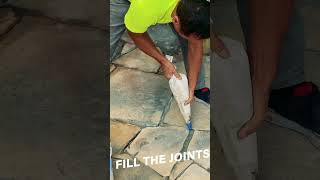 How to install a flagstone patio fast [upl. by Tedd]