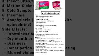 Antihistamines medicine 💊💊 medicine doctor 2024 study antihistamines neet2024 medicalstudent [upl. by Mukul116]