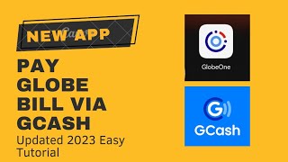 Updated 2023 New Globe One App Paano magbayad ng Internet bill using Gcash [upl. by Anual]