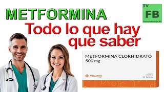 METFORMINA Para qué Sirve Cómo se toma y todo lo que hay que saber ¡Medicamento Seguro👨‍🔬💊 [upl. by Nnyleuqaj209]