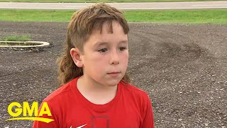 9yearold hero saves parents during tornado [upl. by Aihsaei]