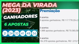 GANHADORES DA MEGA DA VIRADA 2023  Detalhamento das apostas ganhadoras [upl. by Marylinda]