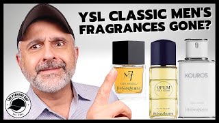 YSL Mens Classic Fragrances DISCONTINUED  Kouros Opium Pour Homme M7 Oud Absolu Jazz [upl. by Marou541]