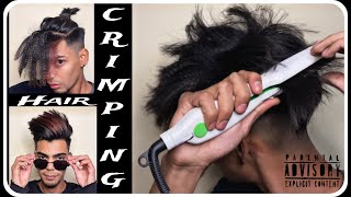 HAIR CRIMPING At Home  Men’s Hairstyle  Goku Thakur [upl. by Sivrat820]