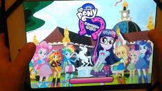 My little pony  Equestria girls play game on tablet [upl. by Fem]