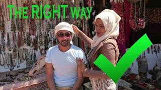 The RIGHT way to tie a middle eastern headscarf shemagh [upl. by Ahcmis]