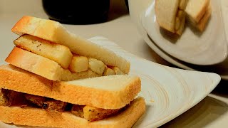 Canadian Tries Chip Butty Fry Sandwich for the First Time [upl. by Wendelin62]