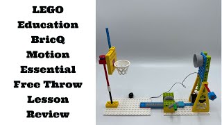 LEGO Education BricQ Motion Essential Free Throw Lesson Review [upl. by Nats797]