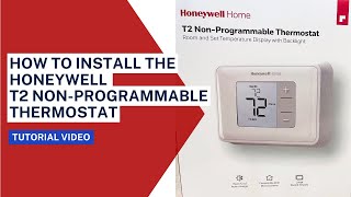 Installing a Honeywell T2 NonProgrammable Thermostat [upl. by Keener]