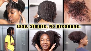 EASIEST Routine How to Wash 4C Natural Hair Without Breakage or Tangling 4C Wash Day amp Hair Care [upl. by Ahsenrat]