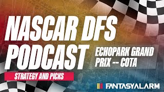 NASCAR DFS amp Betting Preview  Previewing COTA [upl. by Llerreg]