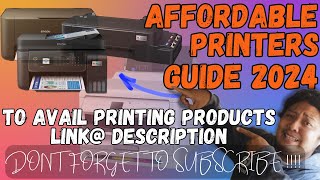 PRINTER FOR PRINTING BUSINESS GUIDE 2024  TO AVAIL LINK  DESCRIPTION [upl. by Ellevehc746]