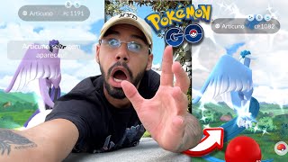 TENTEI USAR O ✨SHINYRATE✨ DO EVENTO NO ARTICUNO DE GALAR 😱 pokemongo [upl. by Katti]