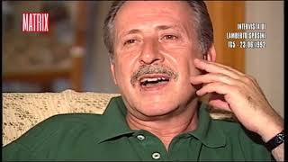 Paolo Borsellino parla della sua amicizia con Giovanni Falcone dopo la Strage di Capaci [upl. by Raffo]