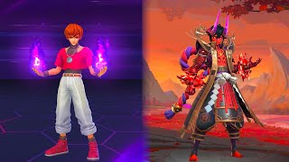 Dyrroth Naraka Flames Collector Skin VS Orochi Chris KoF Skin Comparison [upl. by Adiaj]