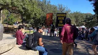 Texas State University Condemns Offensive Demonstrators [upl. by Immat56]