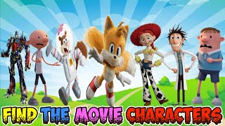 Find Тhe MOVIE CHARACTERS 💖New 46 characters💖 Roblox 💖All Badges 223 [upl. by Demmahom]