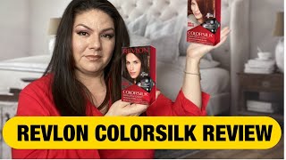 Coloring Gray Hair with Revlon ColorSilk from Amazon Review [upl. by Yelra]