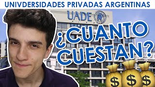 PRECIOS DE UNIVERSIDADES PRIVADAS ARGENTINAS [upl. by Sanoj507]