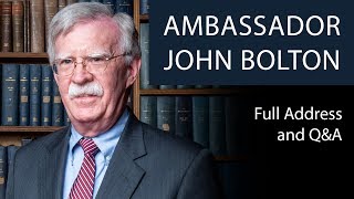 John Bolton  Full Address and QampA  Oxford Union [upl. by Mashe]