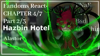 Fandoms React Alastor  Hazbin Hotel  47 23  Gacha [upl. by Sualk]