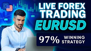 Live Forex Trading EURUSD  Strategies amp Signals [upl. by Batty]