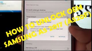 HOW TO UNLOCK OEM SAMSUNG GALAXY A5 2017 A520F [upl. by Rogovy105]