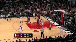 121010 Lakers Vs Bulls 1st Half Highlights HD [upl. by Friedly928]