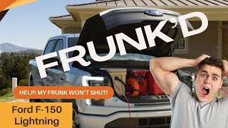 Electric Vehicle Frustration  When the Frunk Fails to Shut  F150 Lightning Review [upl. by Elinore155]